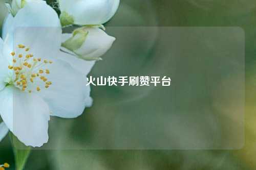 火山快手刷赞平台